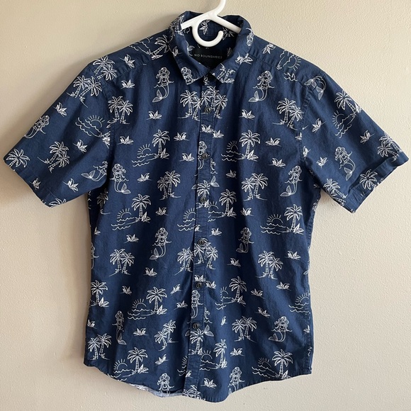 No Boundaries Other - Beach Button-Up Shirt